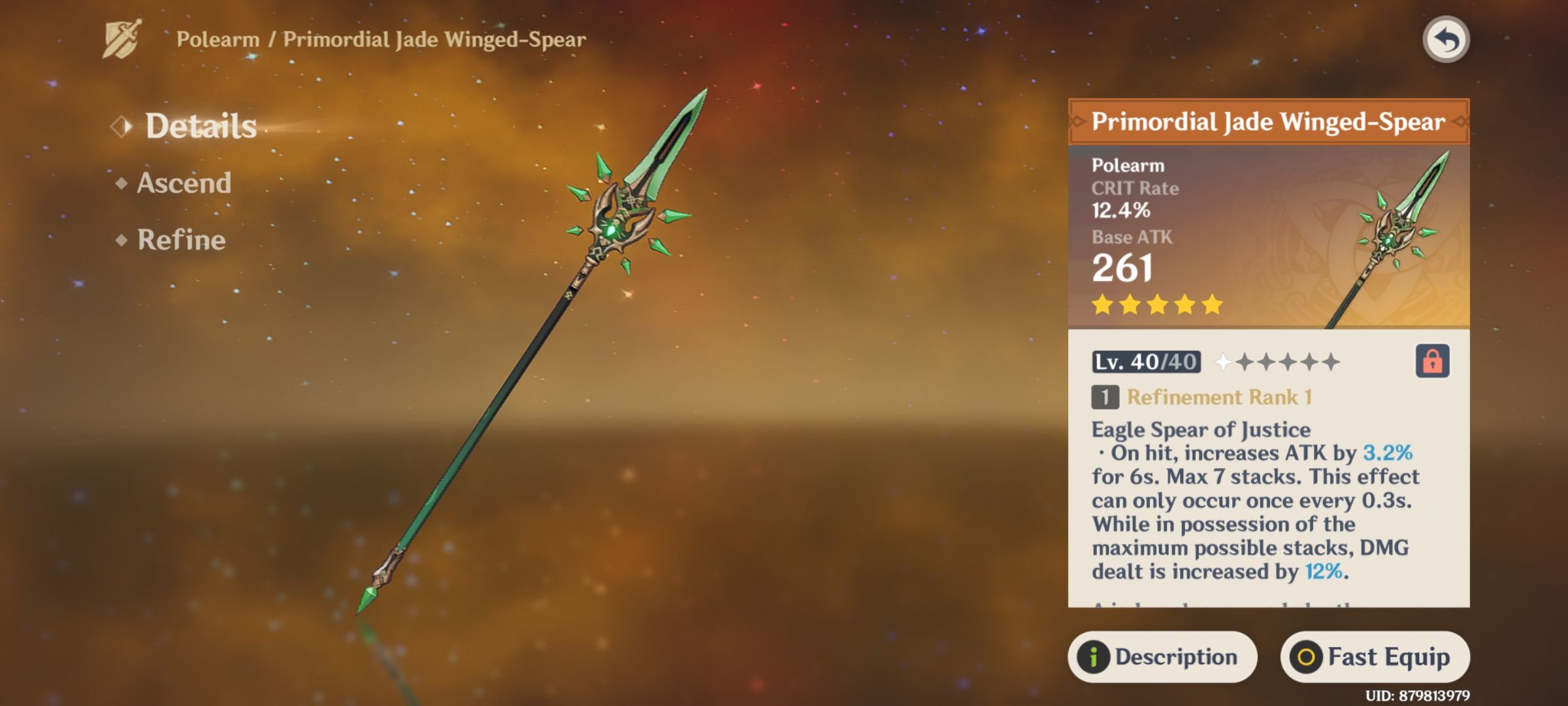 I feel lucky as well as unlucky to get Xiao's signature weapon b'coz i