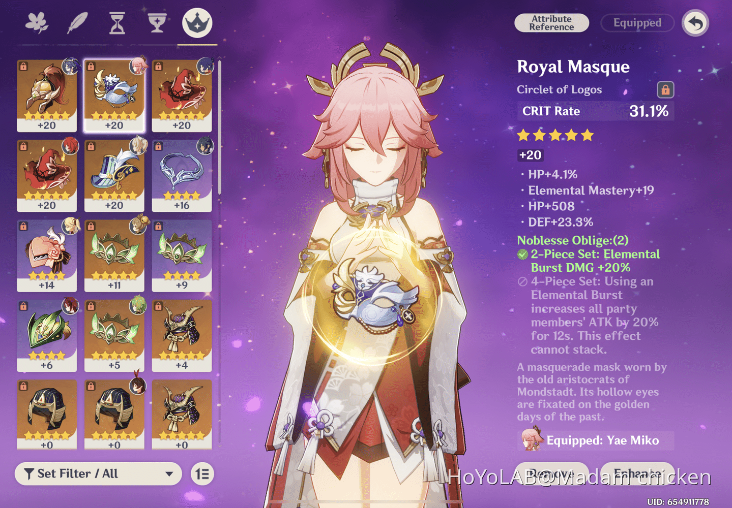 Yae Miko build Genshin Impact HoYoLAB