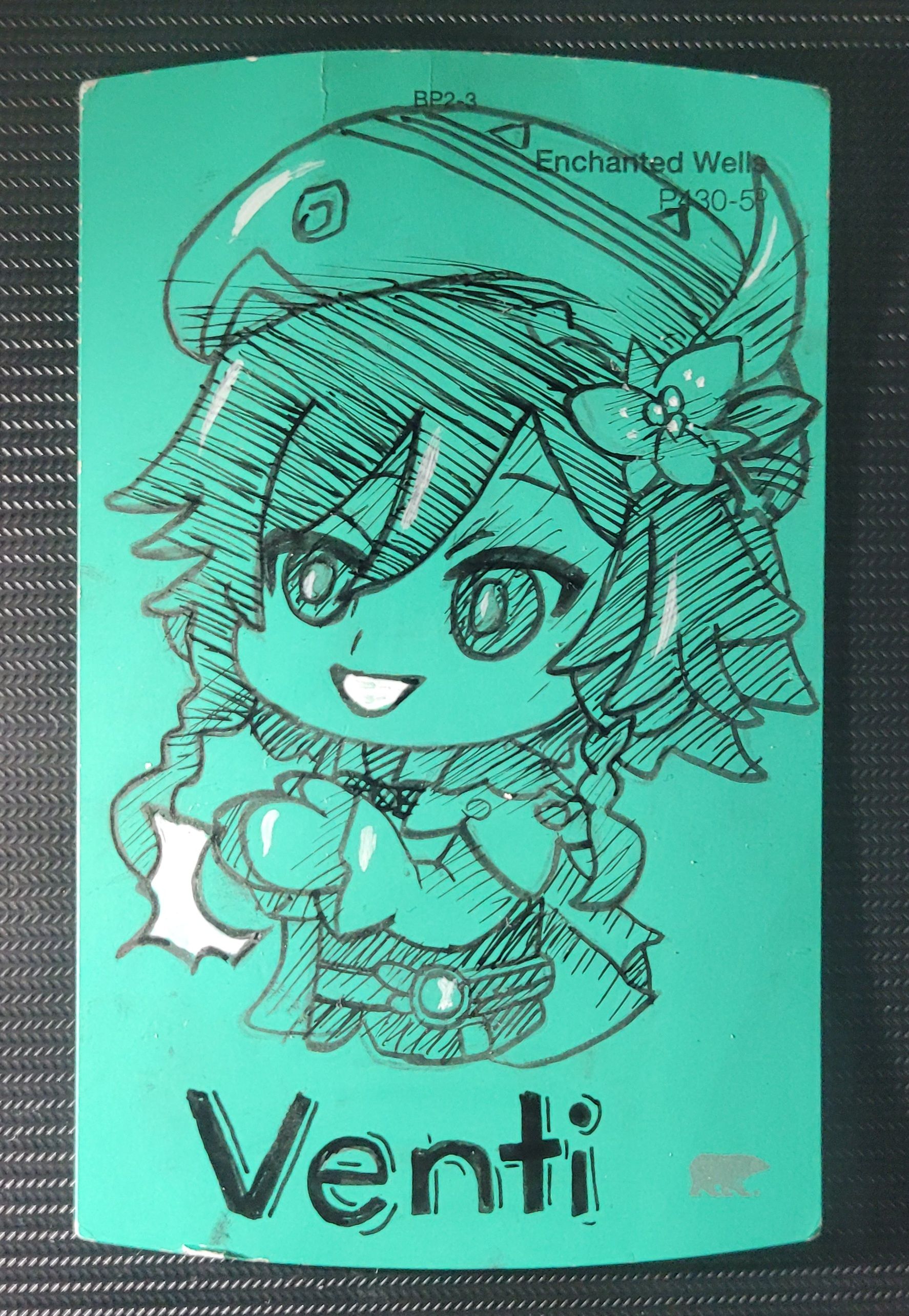 Drawing of venti genshin impact hoyolab