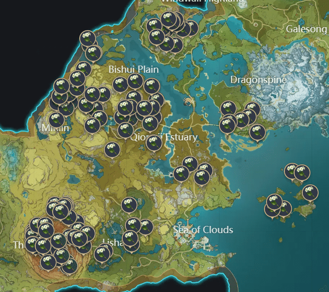 Qingxin locations! Genshin Impact HoYoLAB