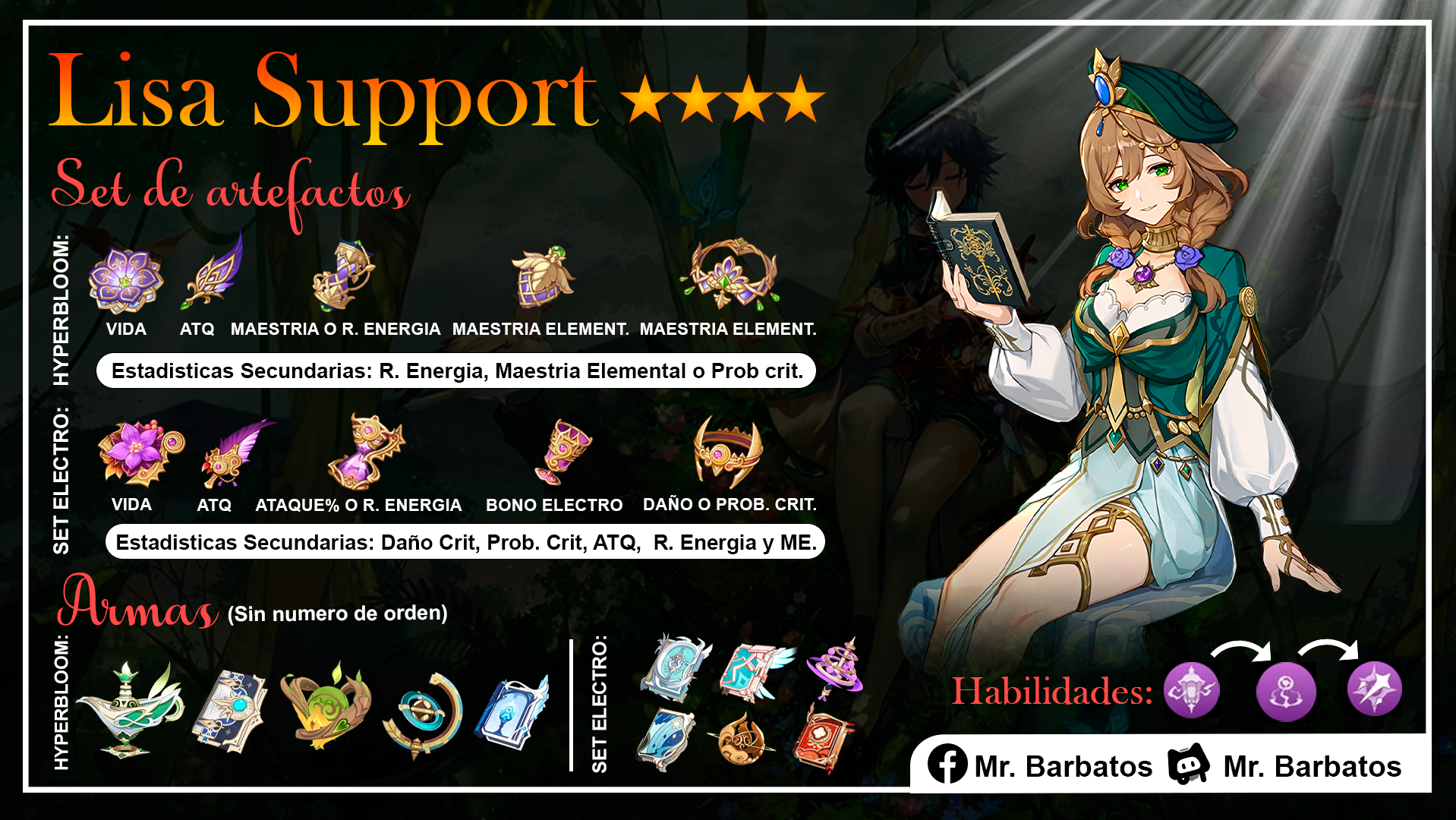 Build o guía Lisa support - en español Genshin Impact | HoYoLAB