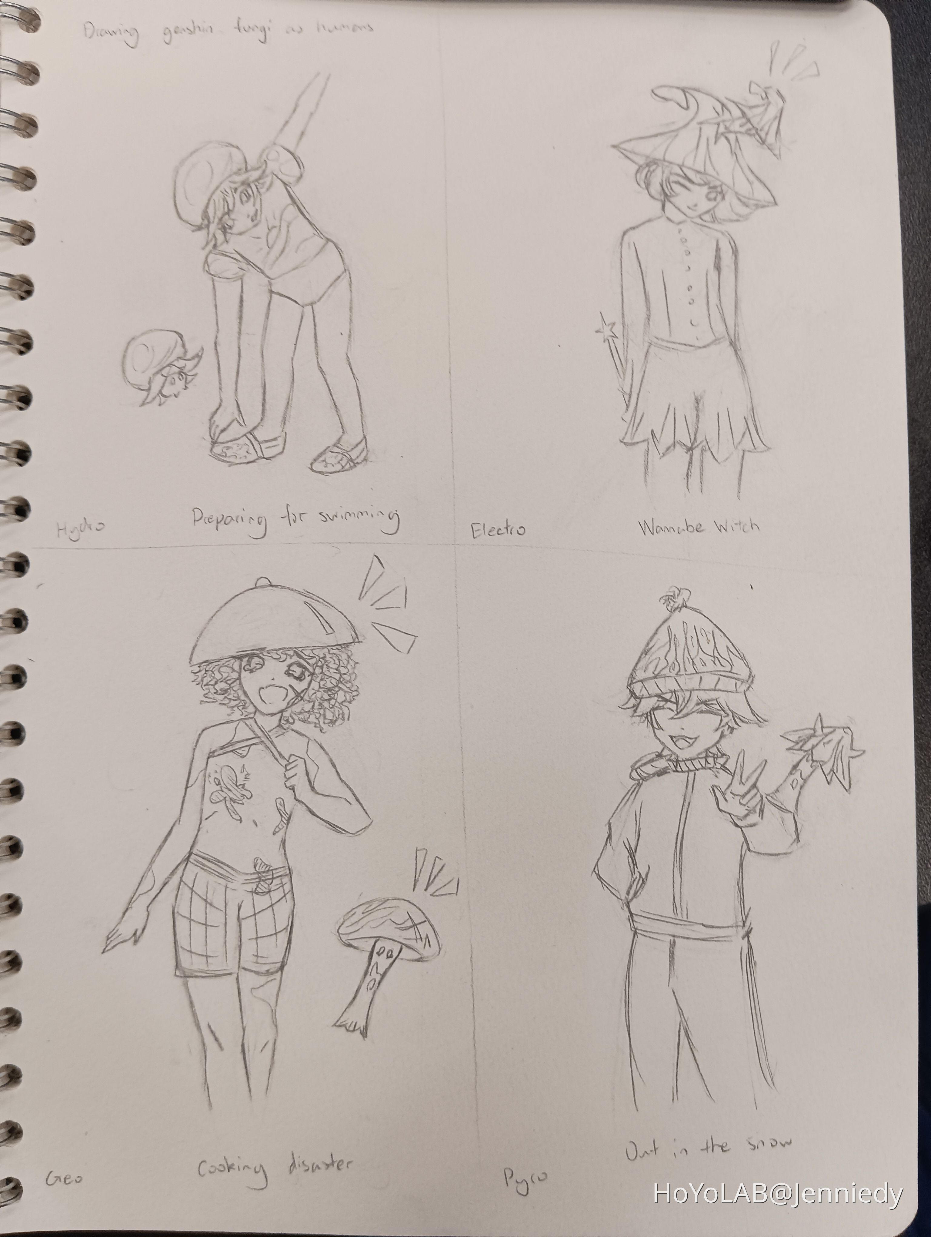 Genshin fungi as humans! Genshin Impact HoYoLAB