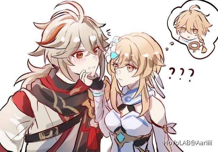 Kazuha x Lumine Genshin Impact HoYoLAB