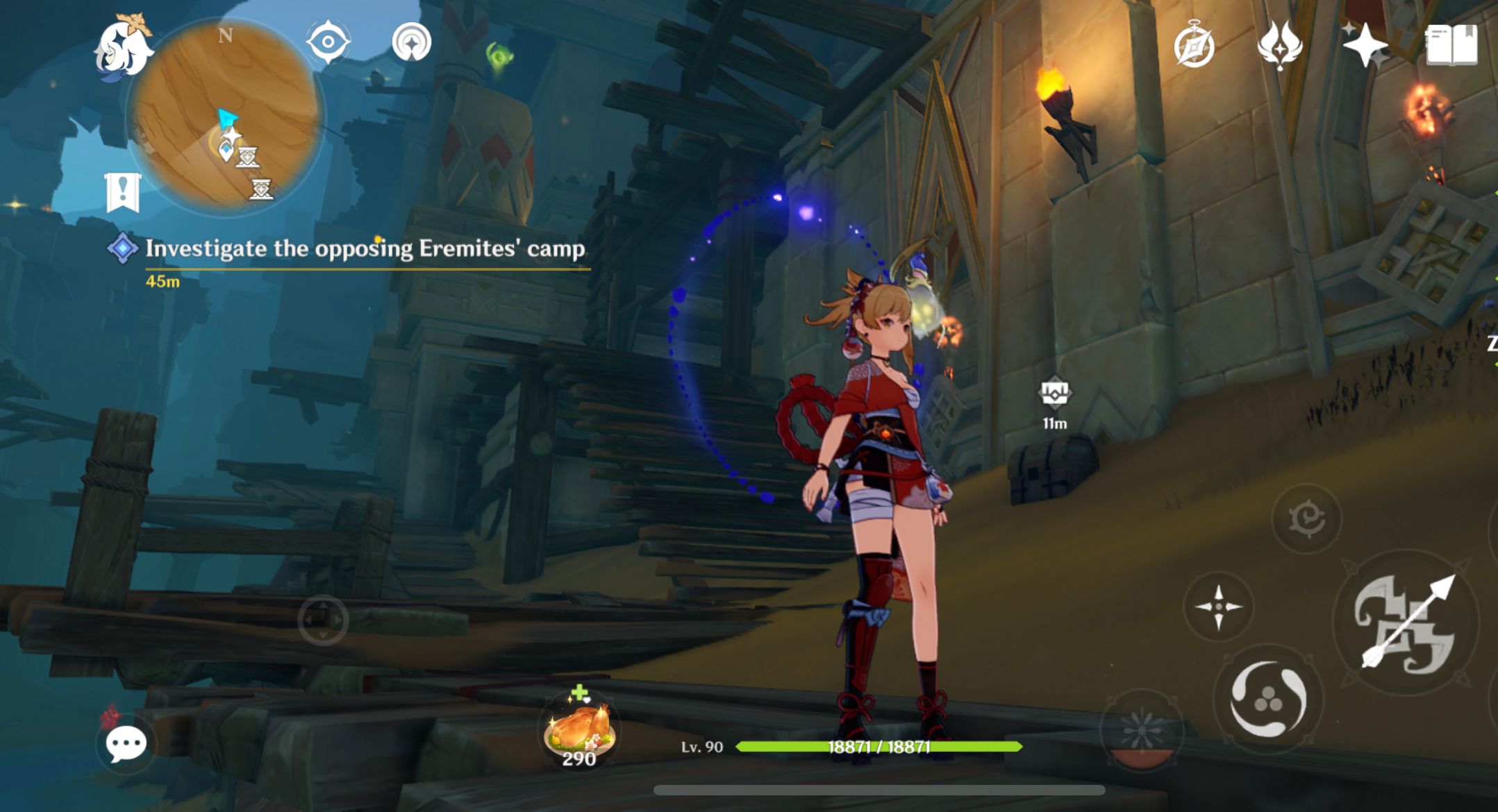 Light these two torches Genshin Impact HoYoLAB