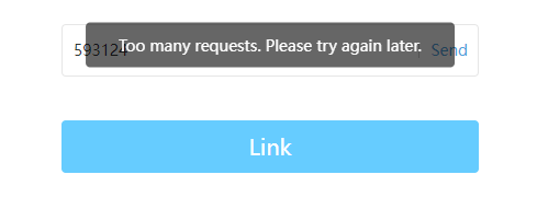 Too many requests. Please try again (when I try to change my hoyo 