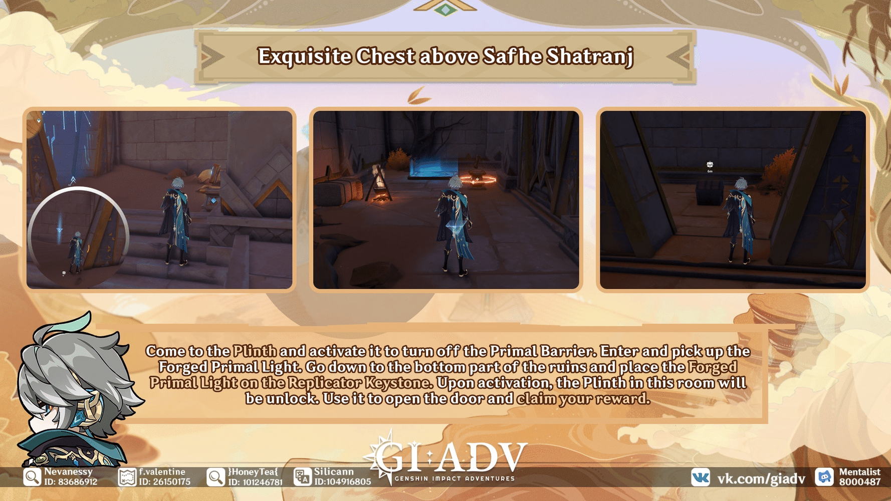 Riddles, puzzles and some chests v3.4 Genshin Impact HoYoLAB