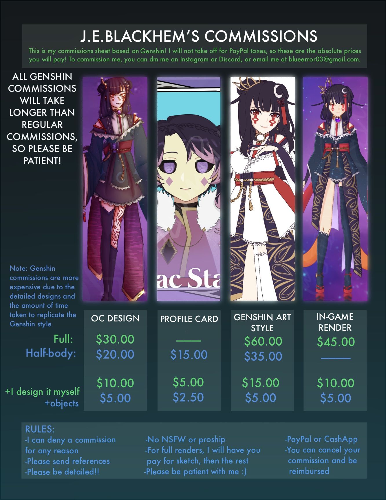 Genshin Oc Commission Sheet Genshin Impact | HoYoLAB
