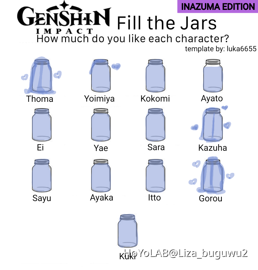 Fill the jars3inazuma Genshin Impact HoYoLAB