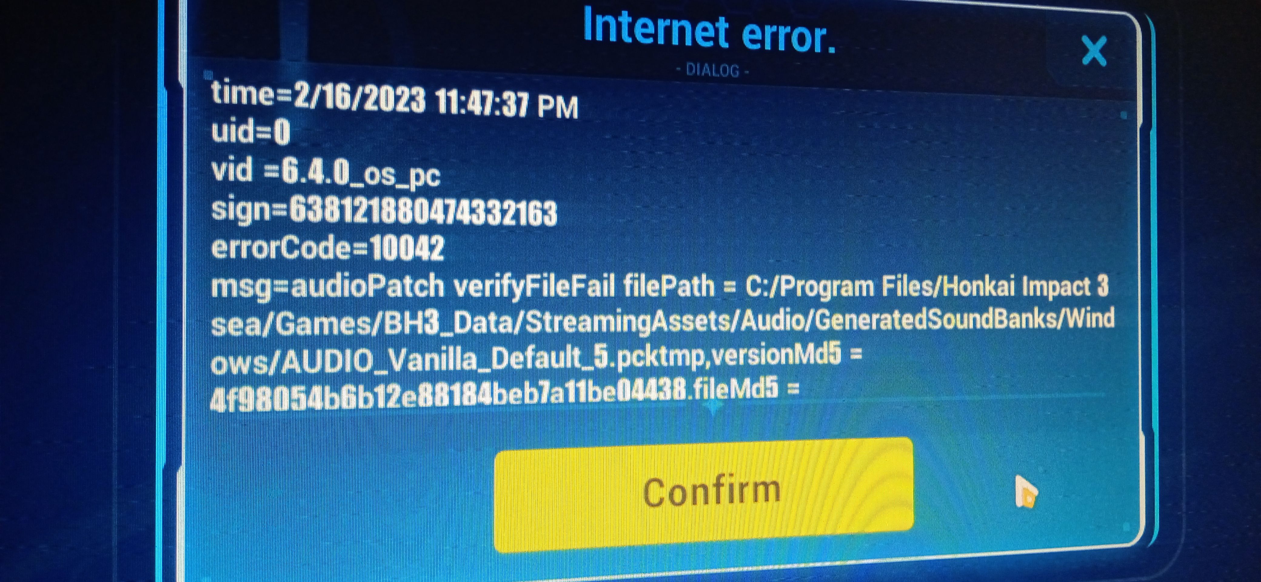 Please help my honkai game isnt loading honkai impact 3rd hoyolab