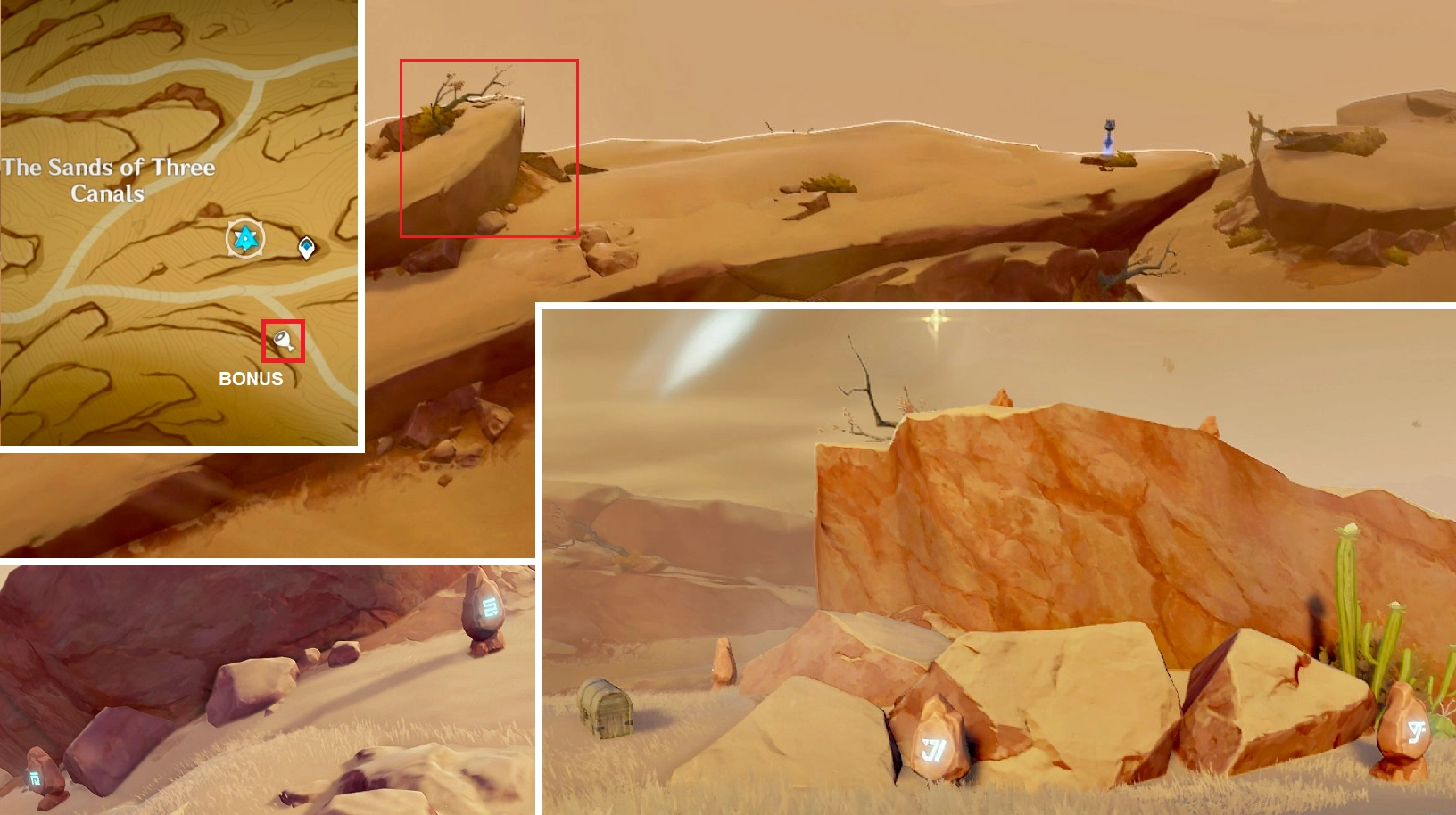 Every primogem counts! Secret Weathered Rock chest) near