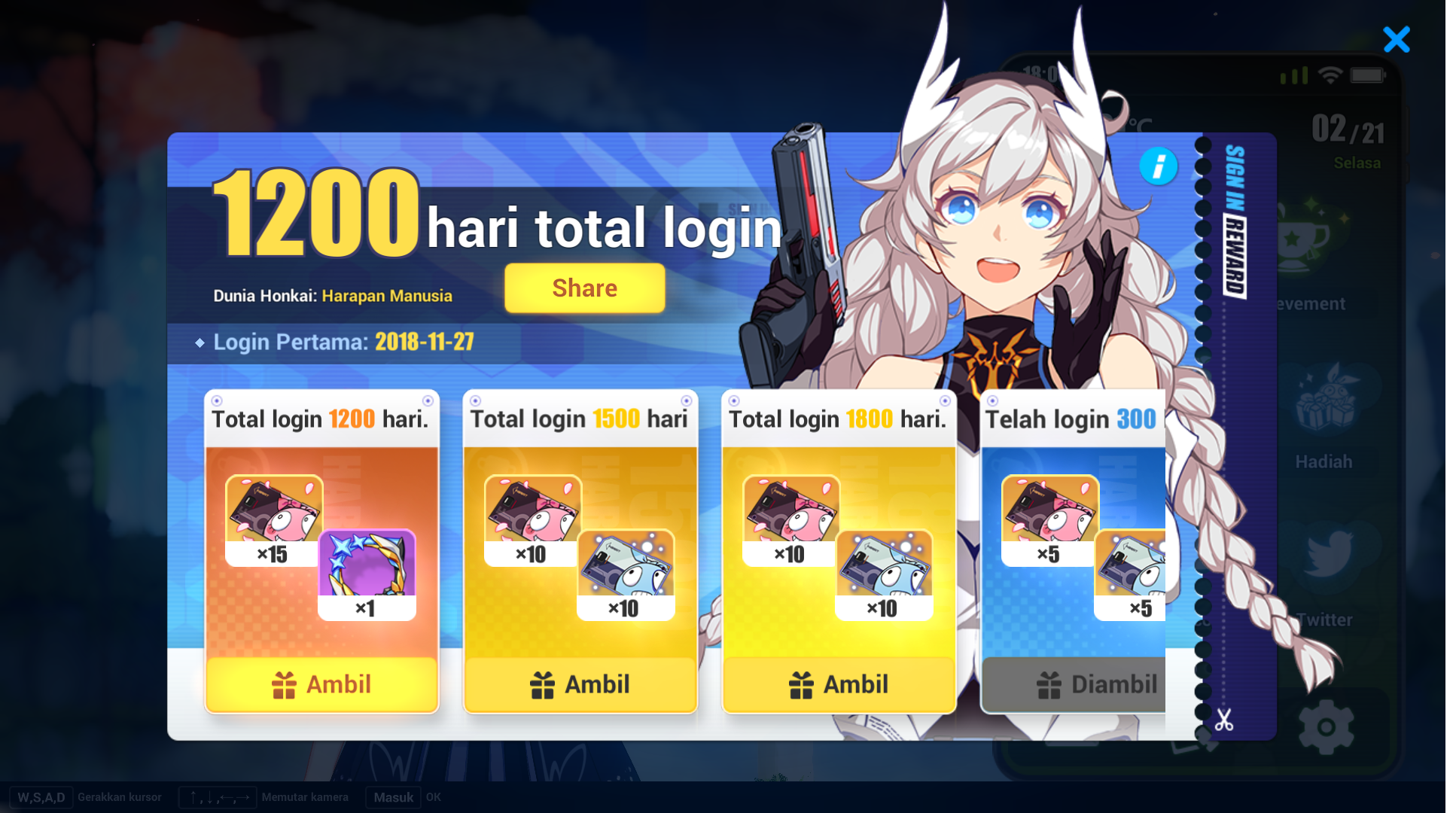 Login Honkai Impact 3rd HoYoLAB