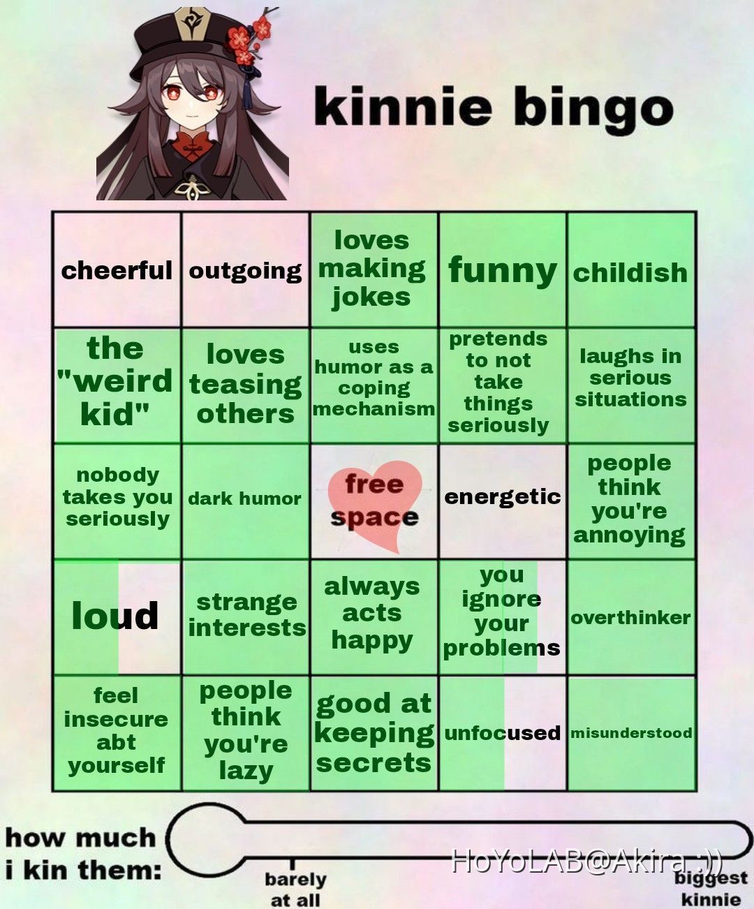 Kinnie bingo (⁠≧⁠ ⁠≦⁠)!! (50 followers special) Genshin Impact HoYoLAB