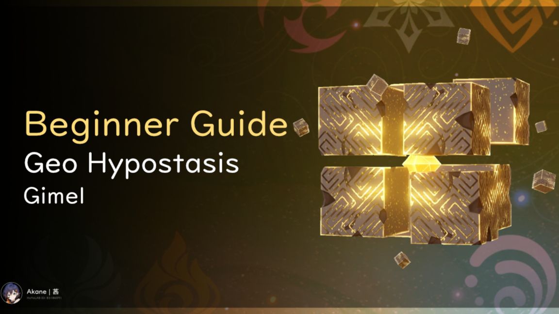 [Beginner Guide] Geo Hypostasis Genshin Impact HoYoLAB