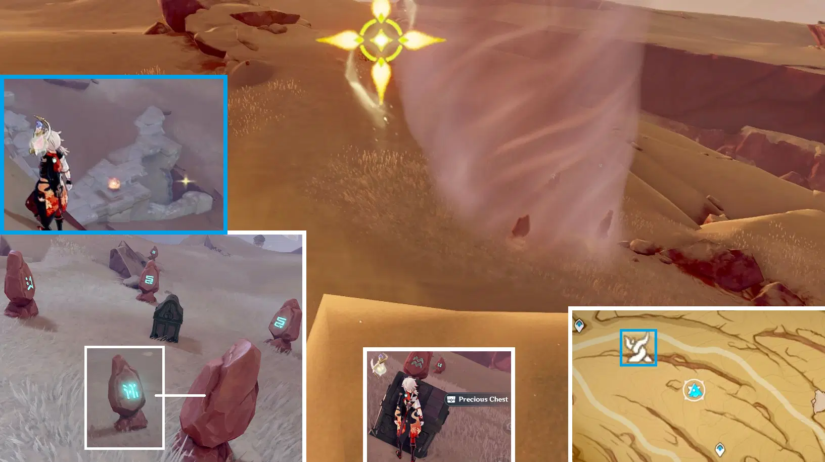 Large Atmospheric Vortex / Weathered Obelisk puzzle - Northeast of