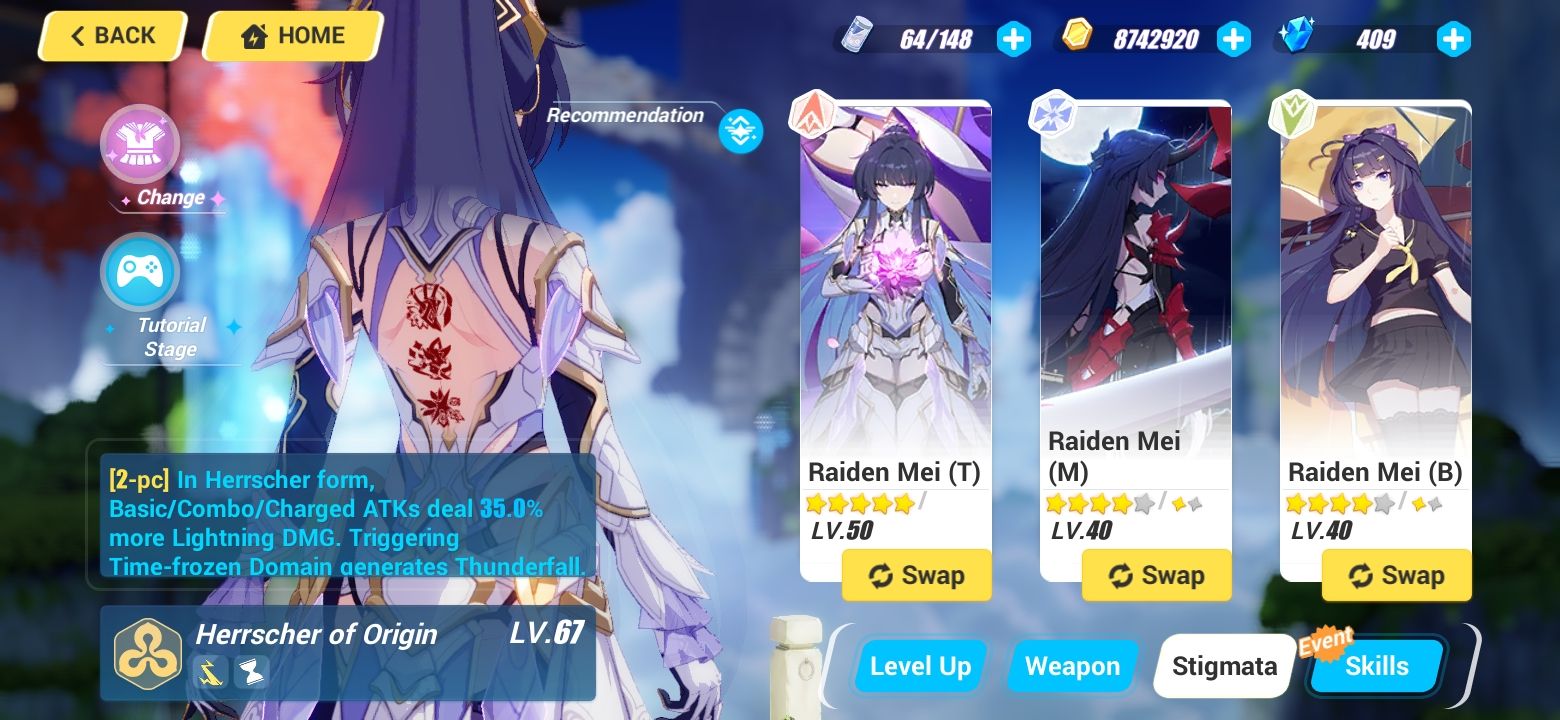 I got all raiden mei stigmata..... WHERE IS HER WEAPON HOYOVERSE Honkai ...