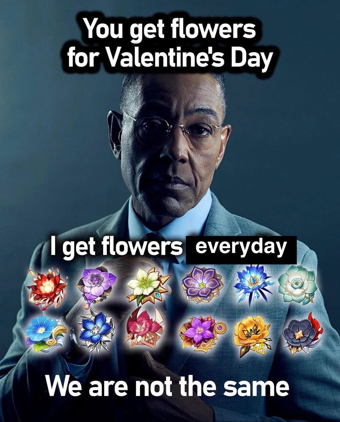 And those flowers have the stats of defending me and giving me more