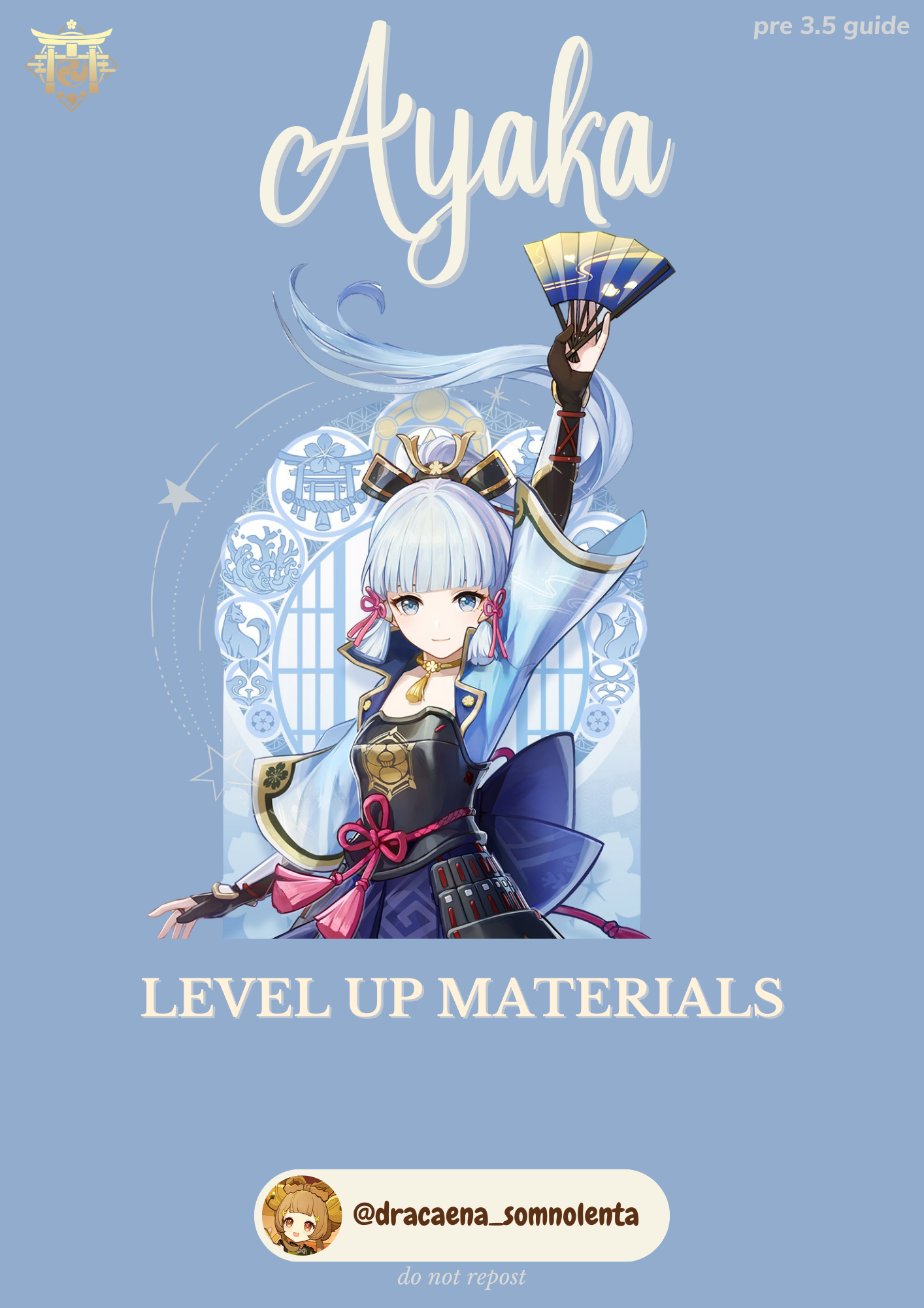 Ayaka Level Up Materials! Genshin Impact HoYoLAB