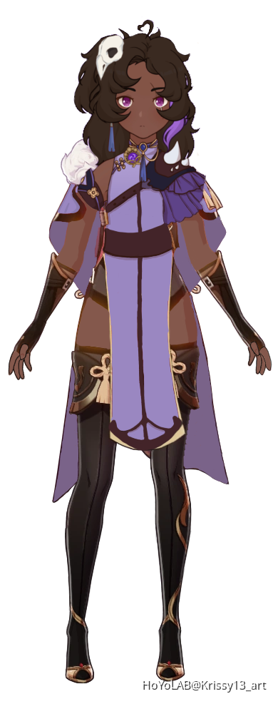 I furthered one of my OC designs!! Genshin Impact | HoYoLAB