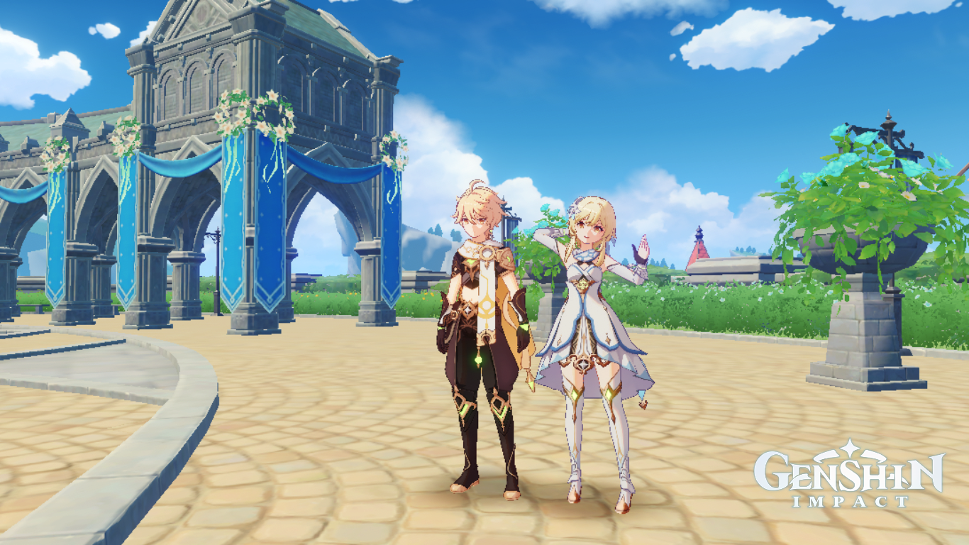 Just two siblings visiting the festival. Genshin Impact HoYoLAB