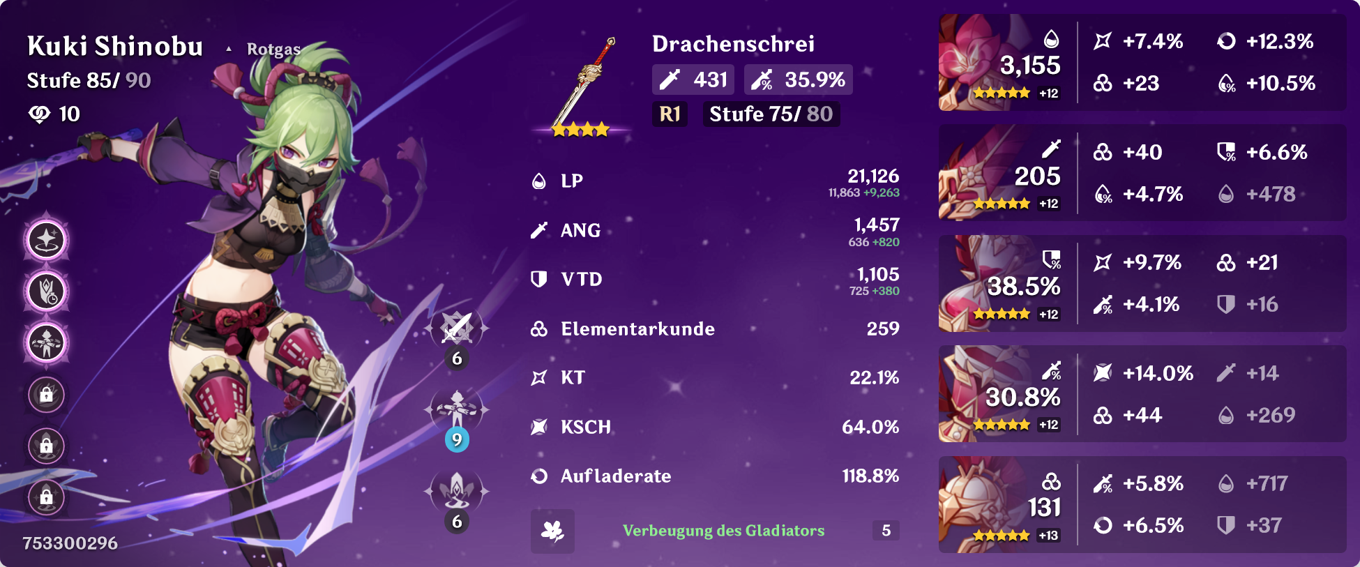Blutiger Weg Eines Ritters Genshin Impact Artefaktenwissen ANG Genshin Impact | HoYoLAB