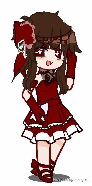 gacha club dresses Rosa