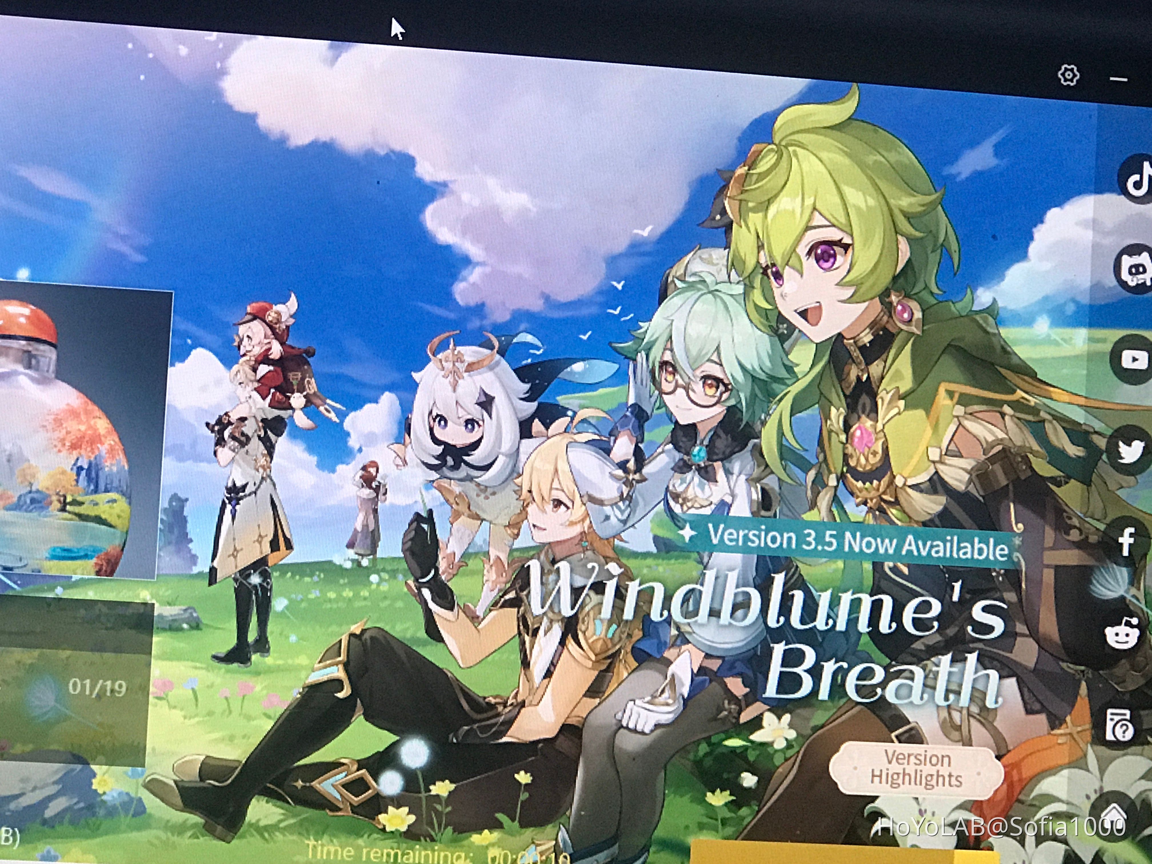 Updating my sister genshin for her Genshin Impact HoYoLAB