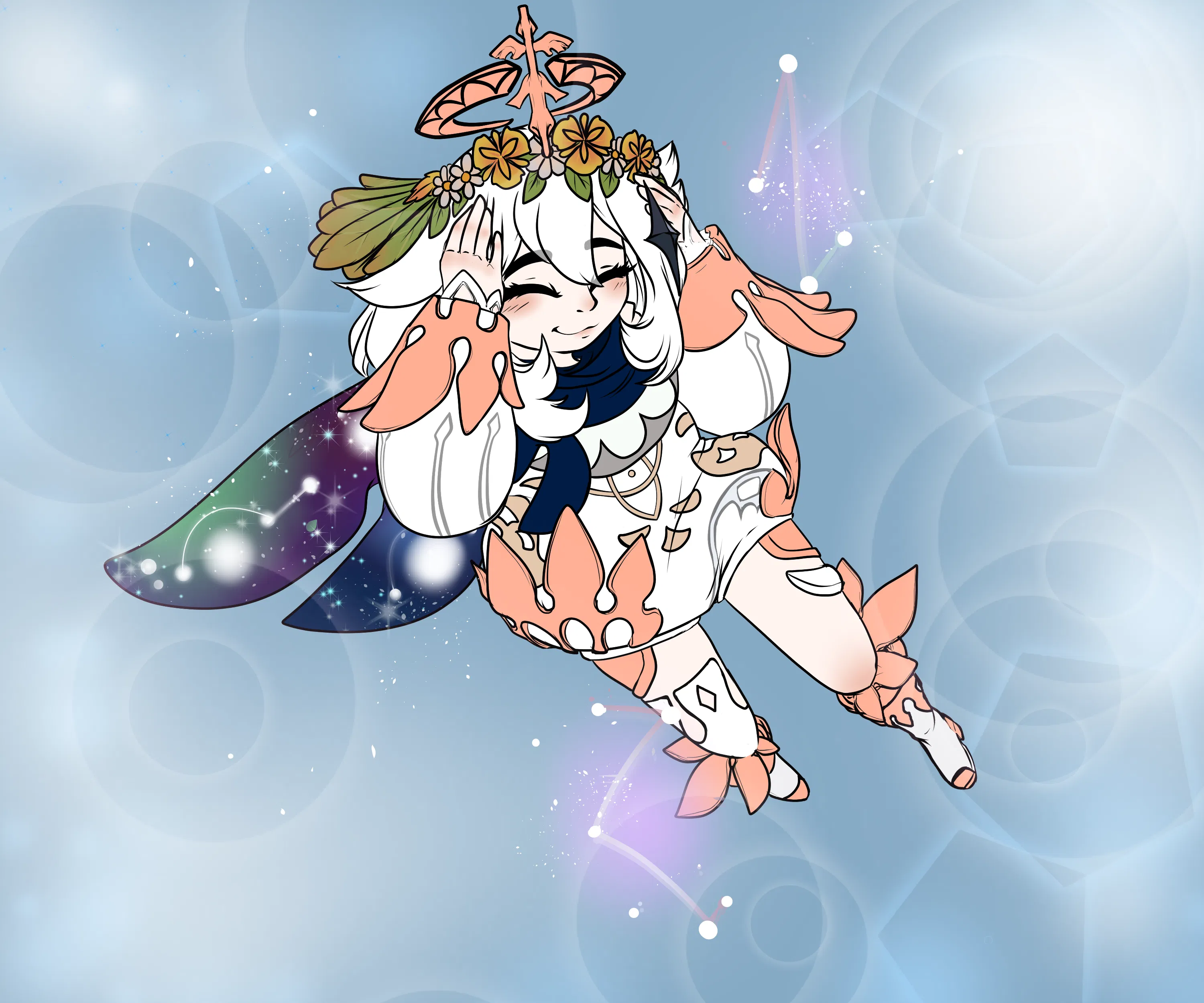 Paimon wanted a flower crown Genshin Impact | HoYoLAB