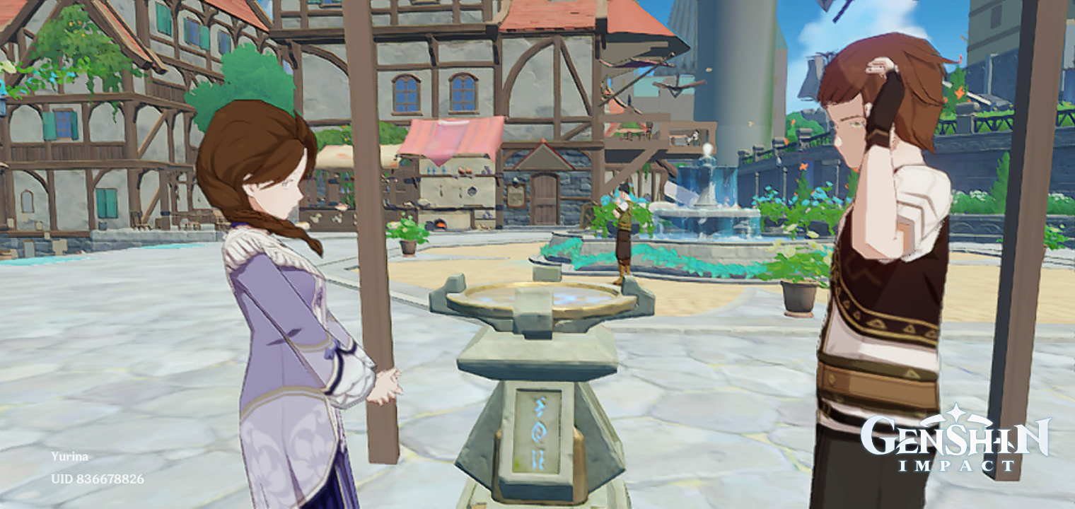 Ying'er and Timaeus at crafting table Genshin Impact HoYoLAB