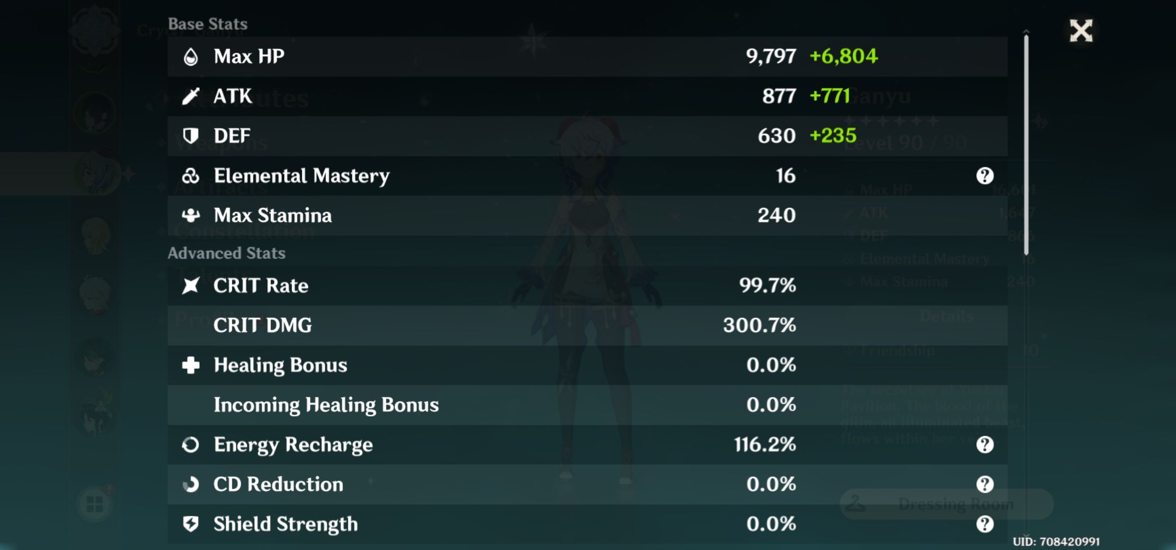 Perfect ratio Genshin Impact HoYoLAB