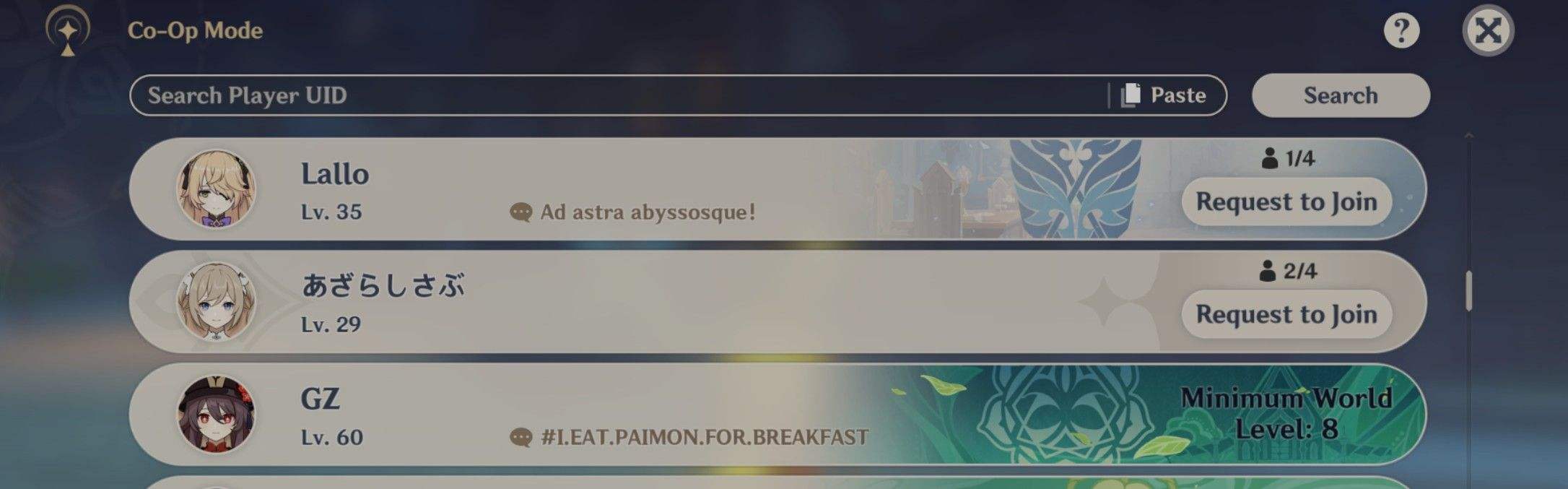 Coop Genshin Impact HoYoLAB