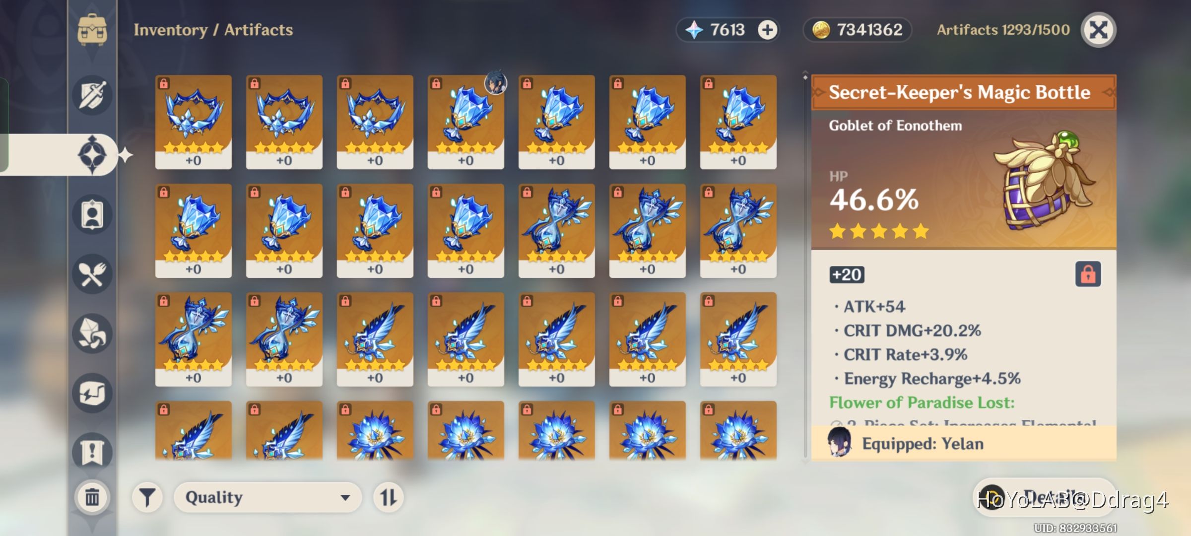 Artifact Hoarding Genshin Impact HoYoLAB