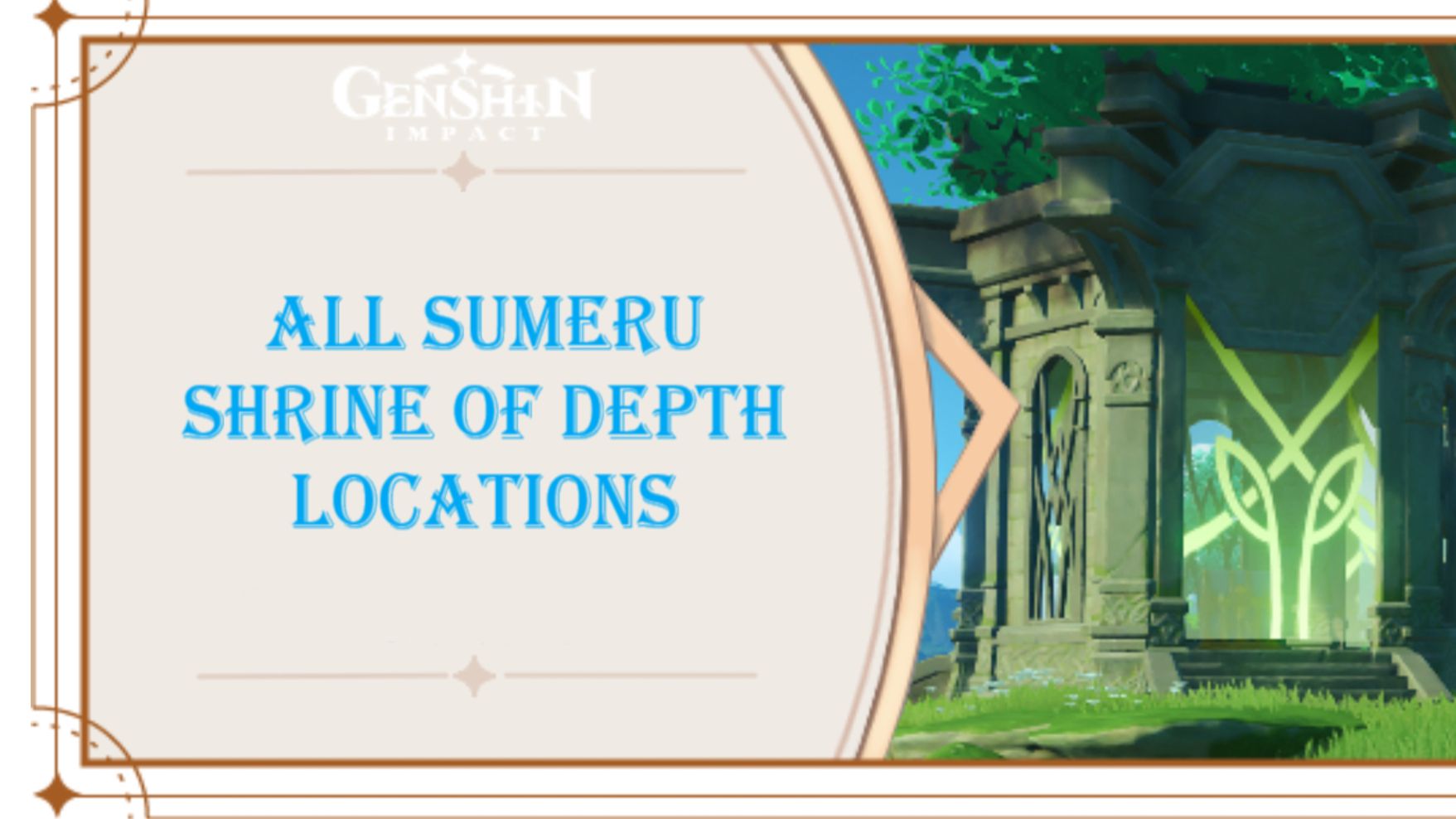 [V3.5] All Shrine of depth Locations in Sumeru {360 Primogems, 9 keys