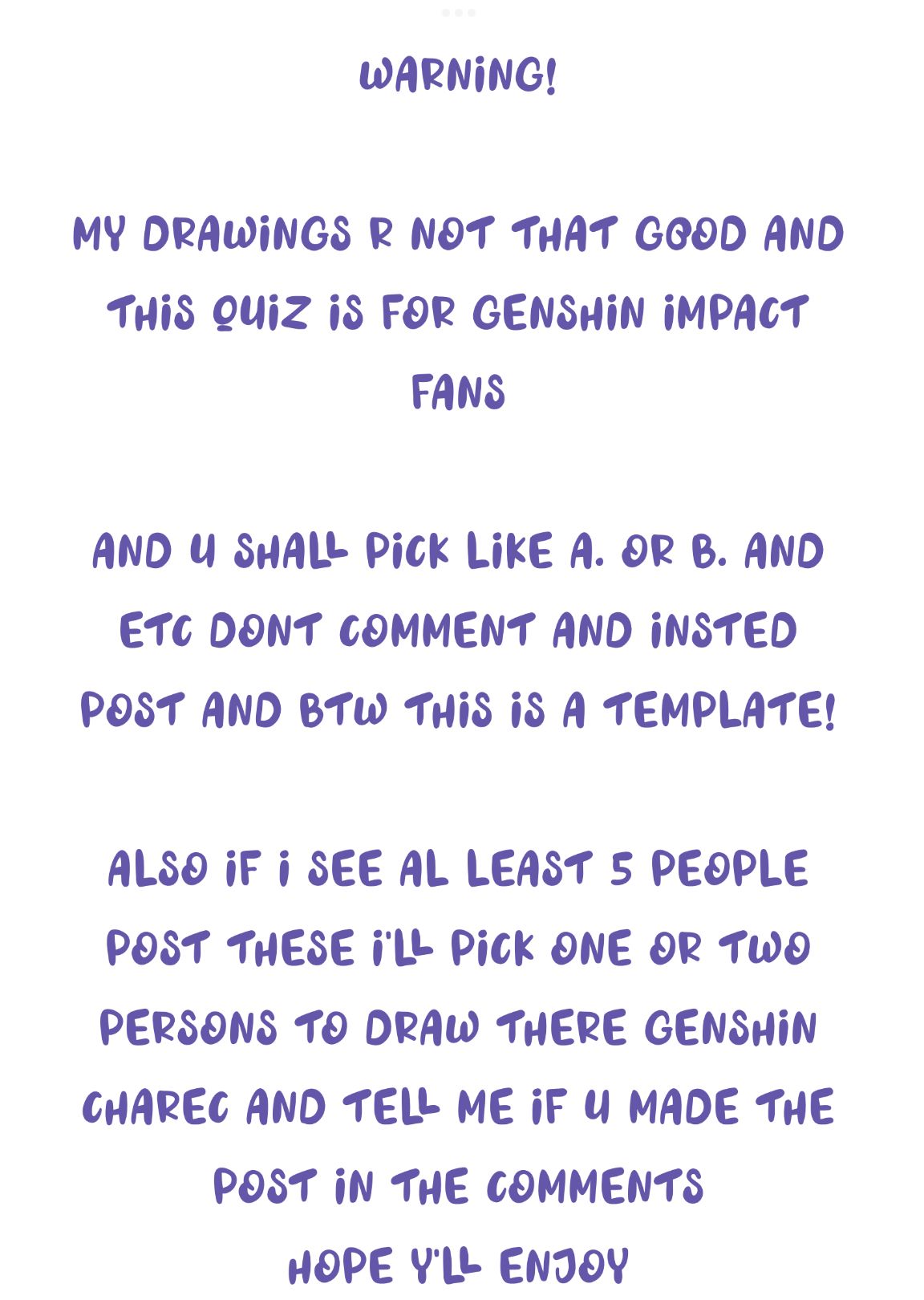 A lil fun activity Pt.1 (read desc) Genshin Impact | HoYoLAB
