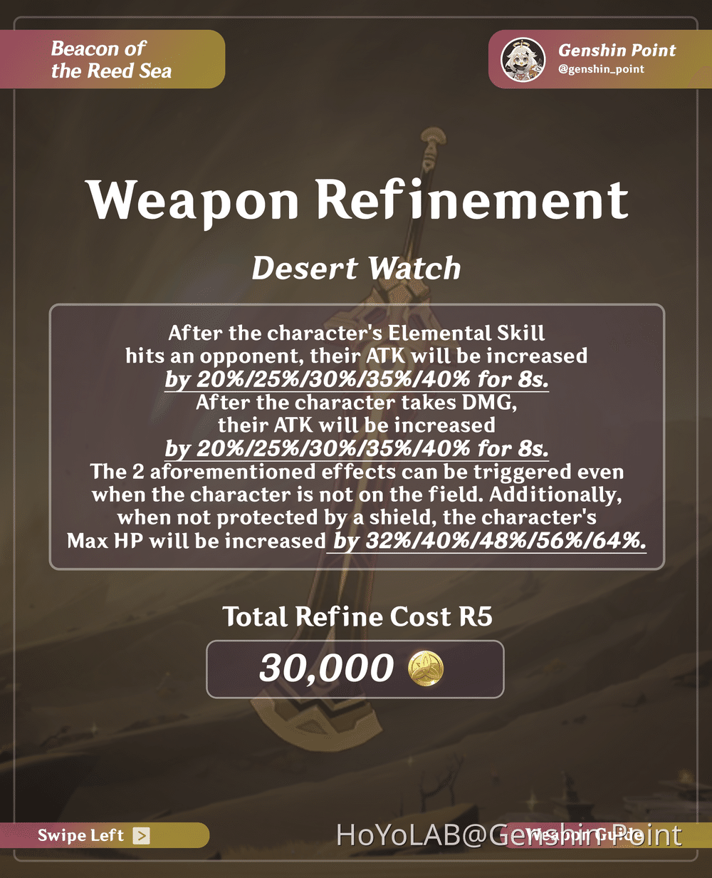 Beacon of the Reed Sea Weapon Guide Genshin Impact HoYoLAB
