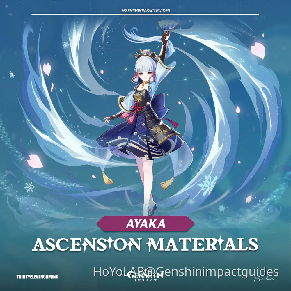 Ayaka Ascension and Talent Materials Genshin Impact | HoYoLAB