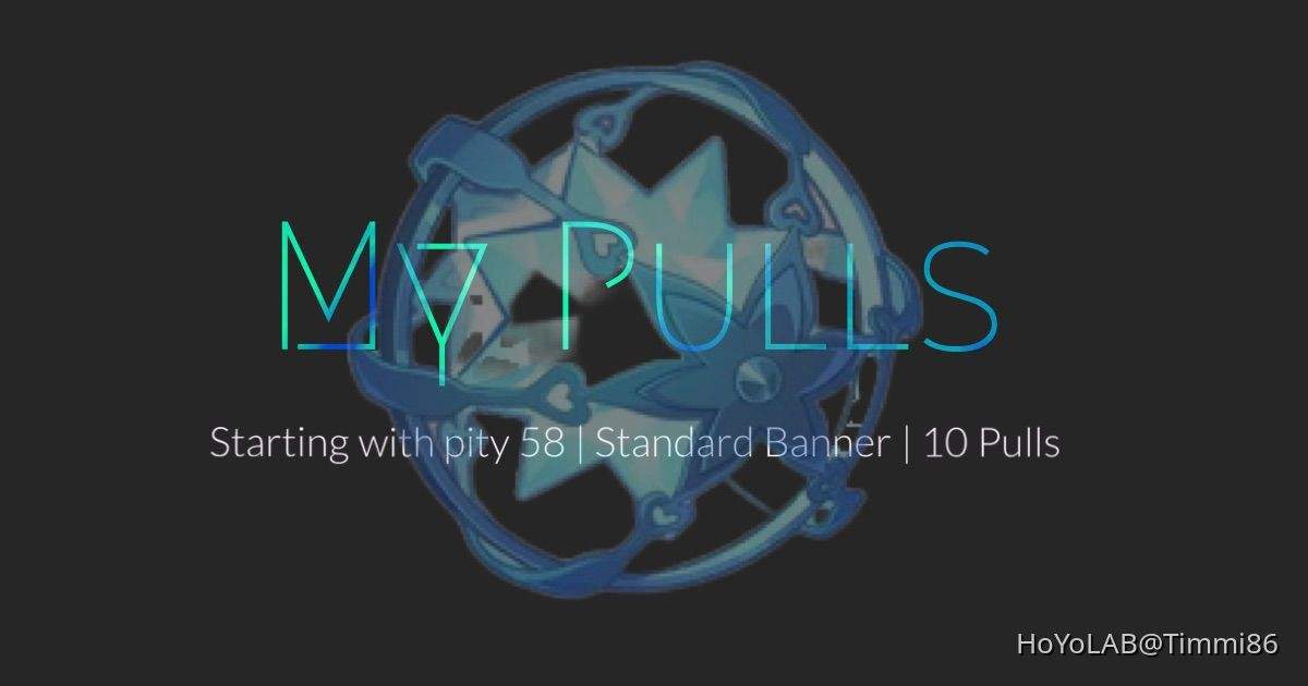 Standard Banner Pity 58 Great 10 Pull Genshin Impact HoYoLAB