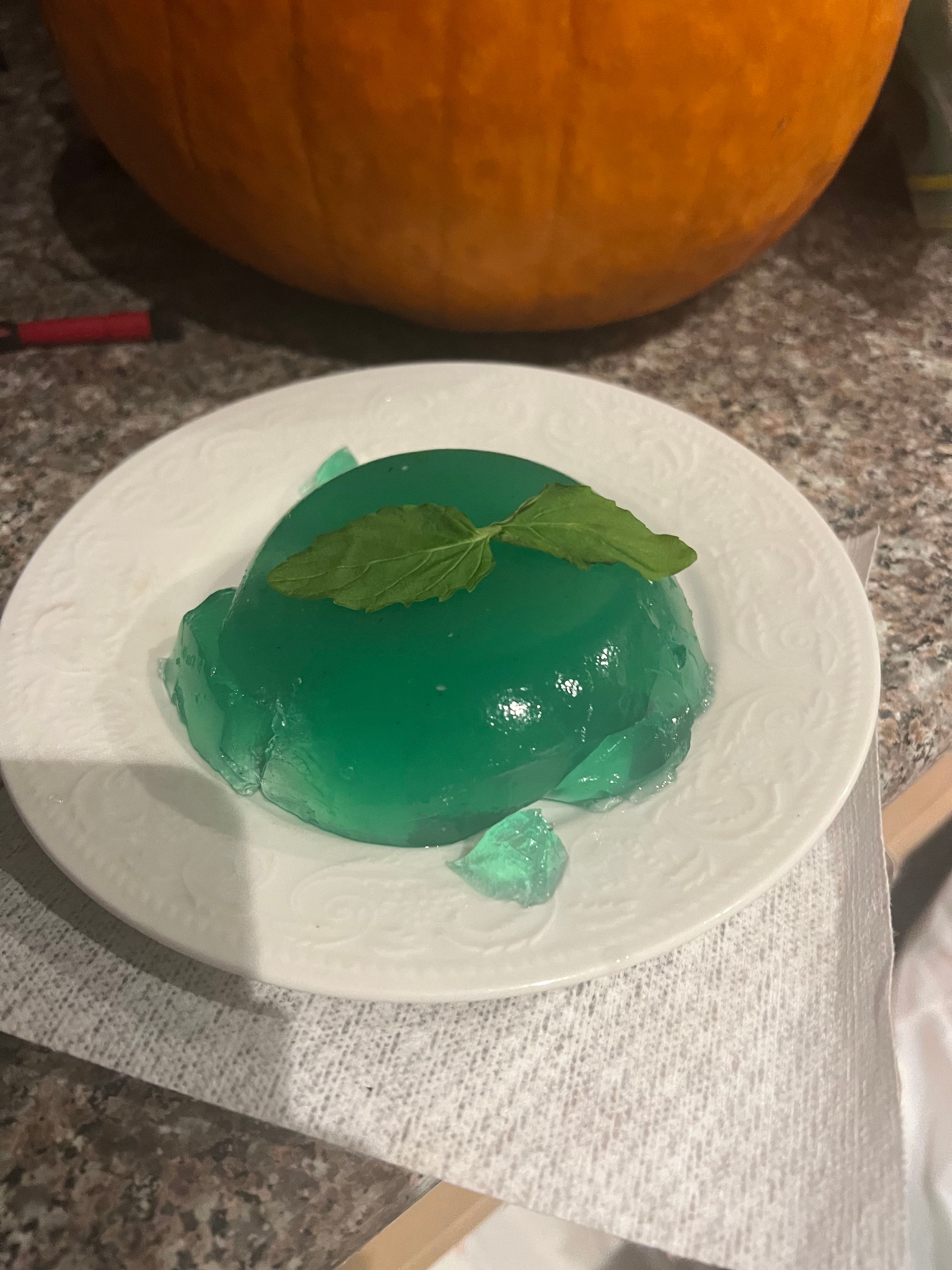 I tried to make mint jelly and I think I made suspicious mint jelly