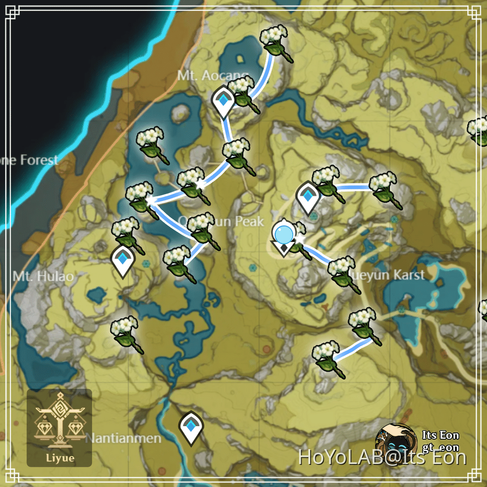 COMPLETE QINGXIN FARM! EFFICIENT & FAST ROUTE ! Genshin Impact HoYoLAB