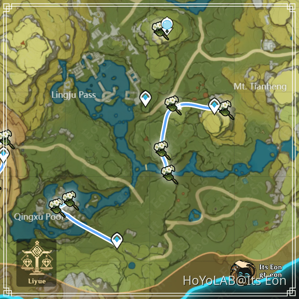 COMPLETE QINGXIN FARM! EFFICIENT & FAST ROUTE ! Genshin Impact HoYoLAB