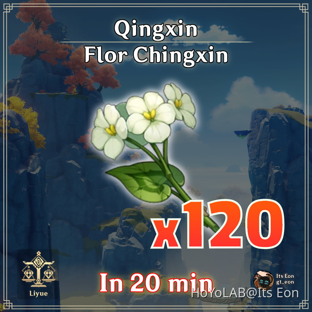 COMPLETE QINGXIN FARM! EFFICIENT & FAST ROUTE ! Genshin Impact HoYoLAB