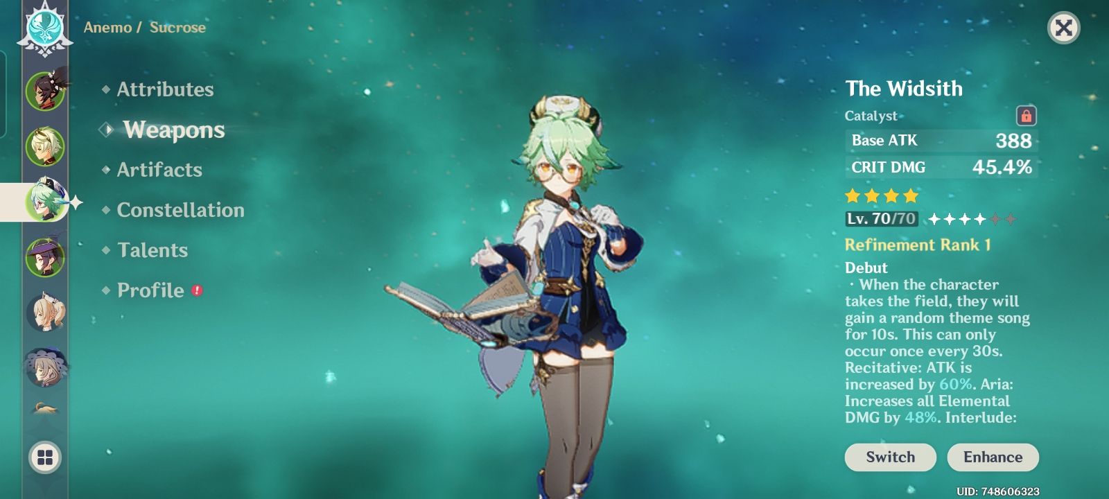 Sucrose Build(?)/You can Tell me if this is good build! Genshin Impact