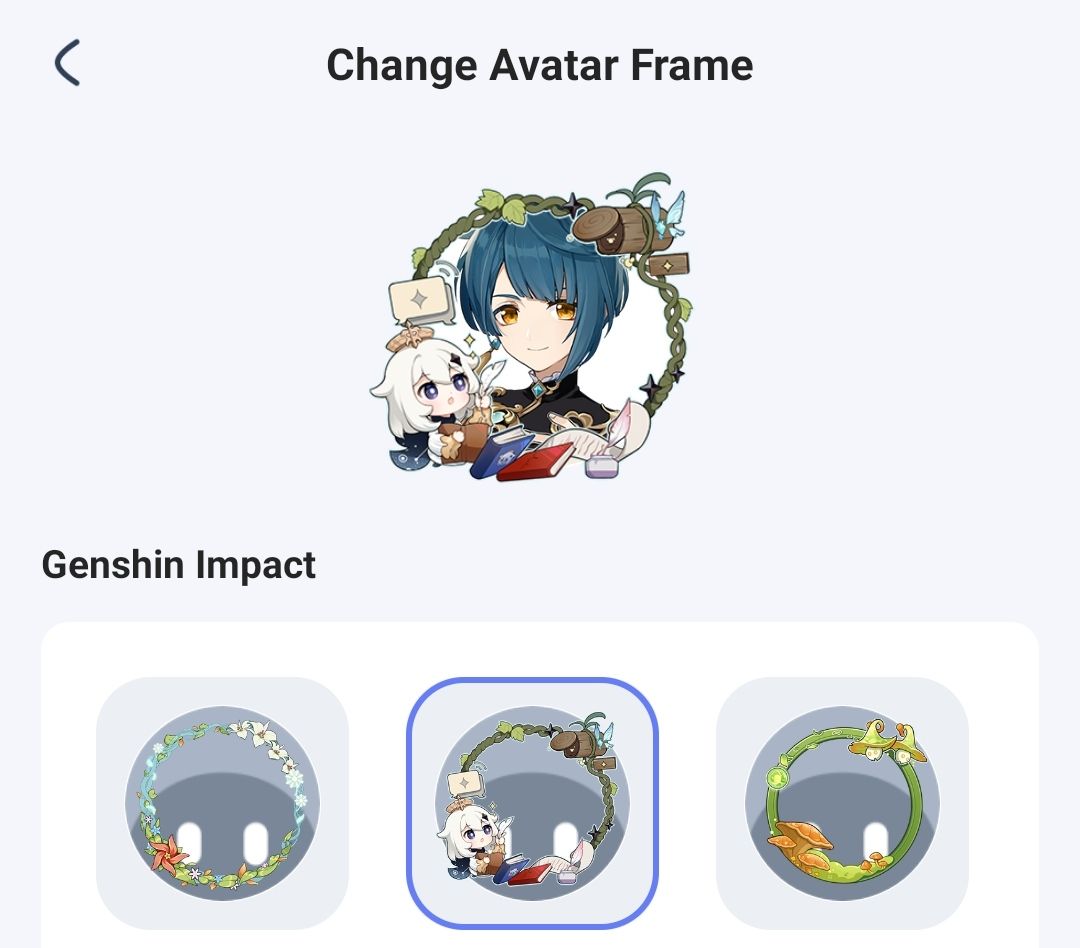 Another Avatar Frame Genshin Impact HoYoLAB