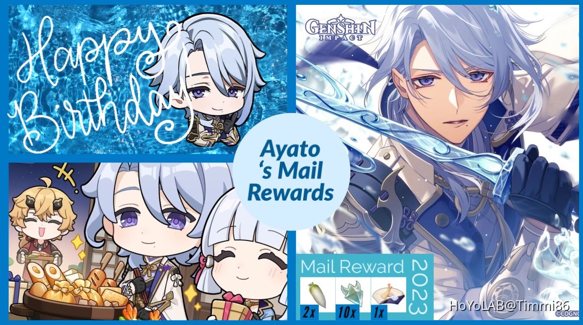 Ayato‘s Mail Rewards - Happy Birthday Ayato Genshin Impact | HoYoLAB