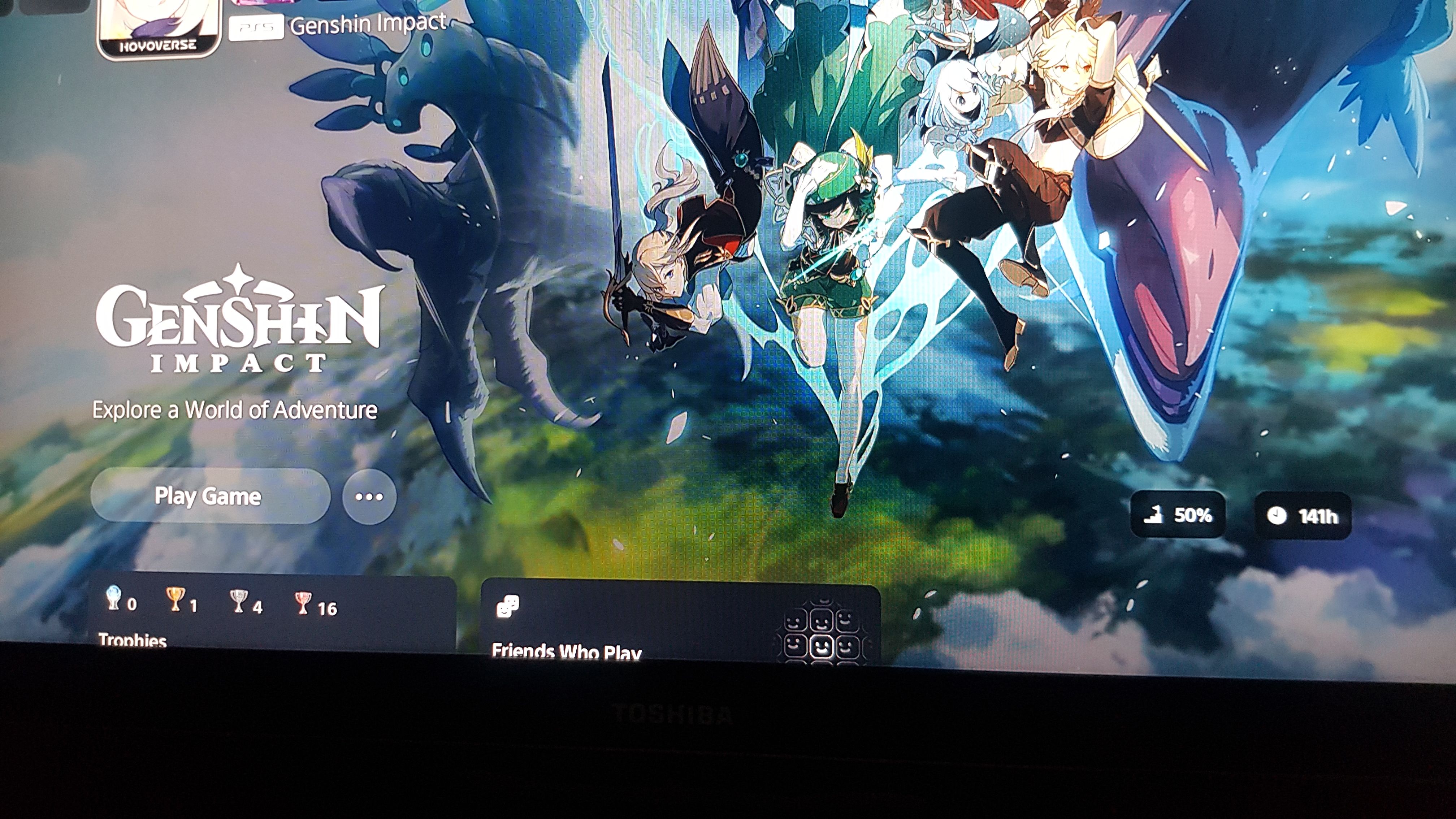 Playtime on the game Genshin Impact | HoYoLAB