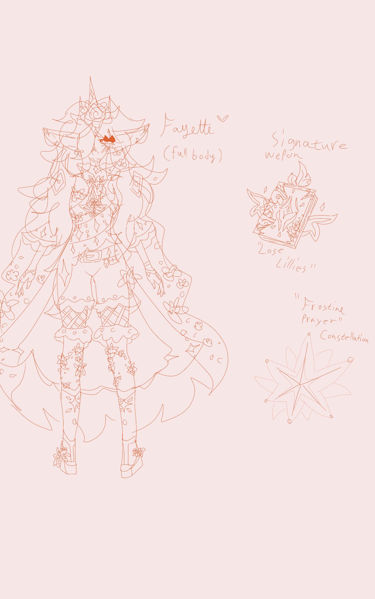 A sketch I did of my genshin oc Genshin Impact | HoYoLAB