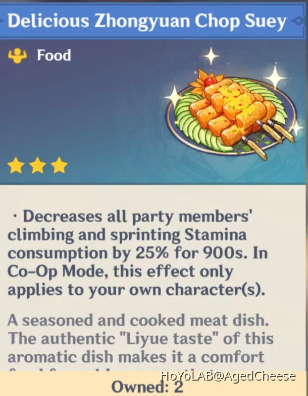 CHOP SUEY Genshin Impact HoYoLAB