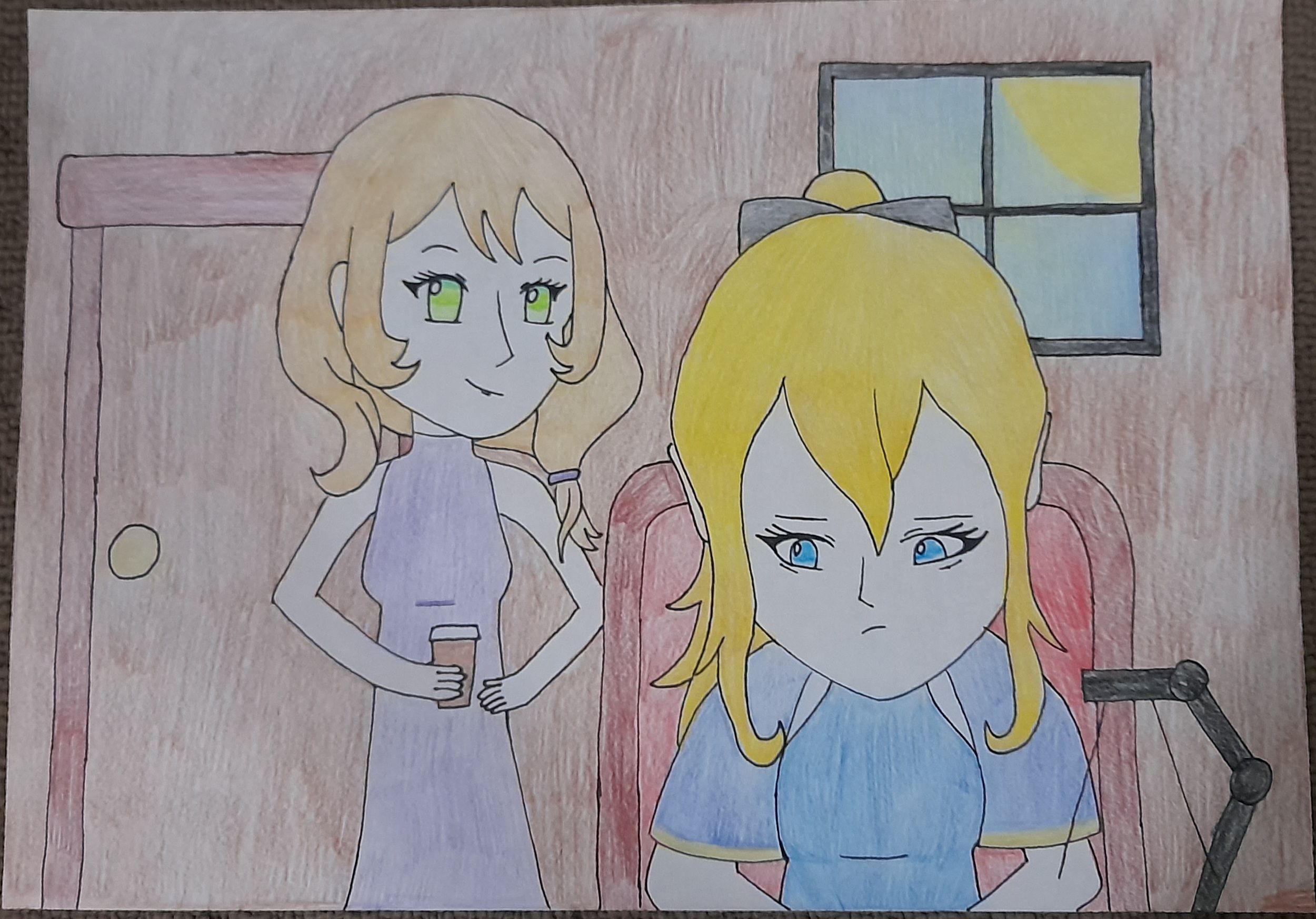 Lisa and Jean fanart (100 follower special part one) Genshin Impact