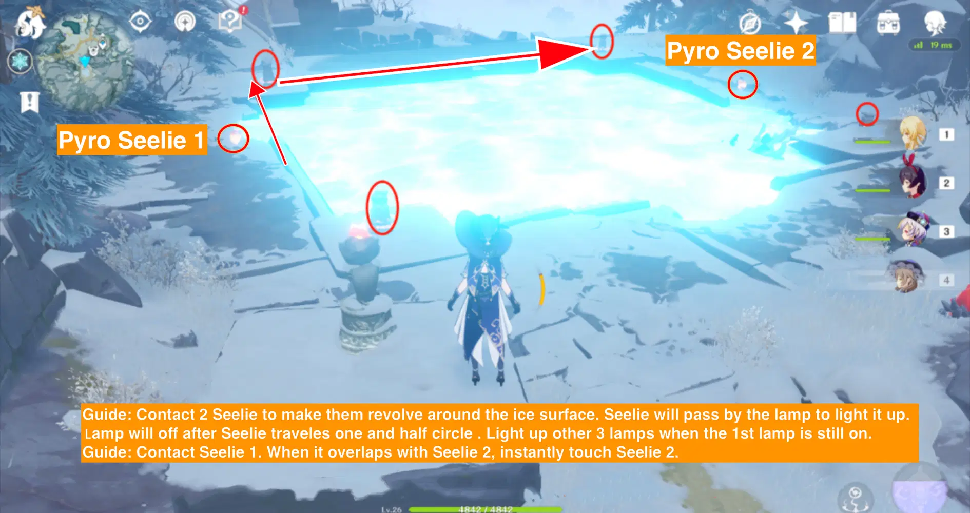 Dragonspine – Pyro Seelie Lamp Puzzle Guide Genshin Impact | HoYoLAB
