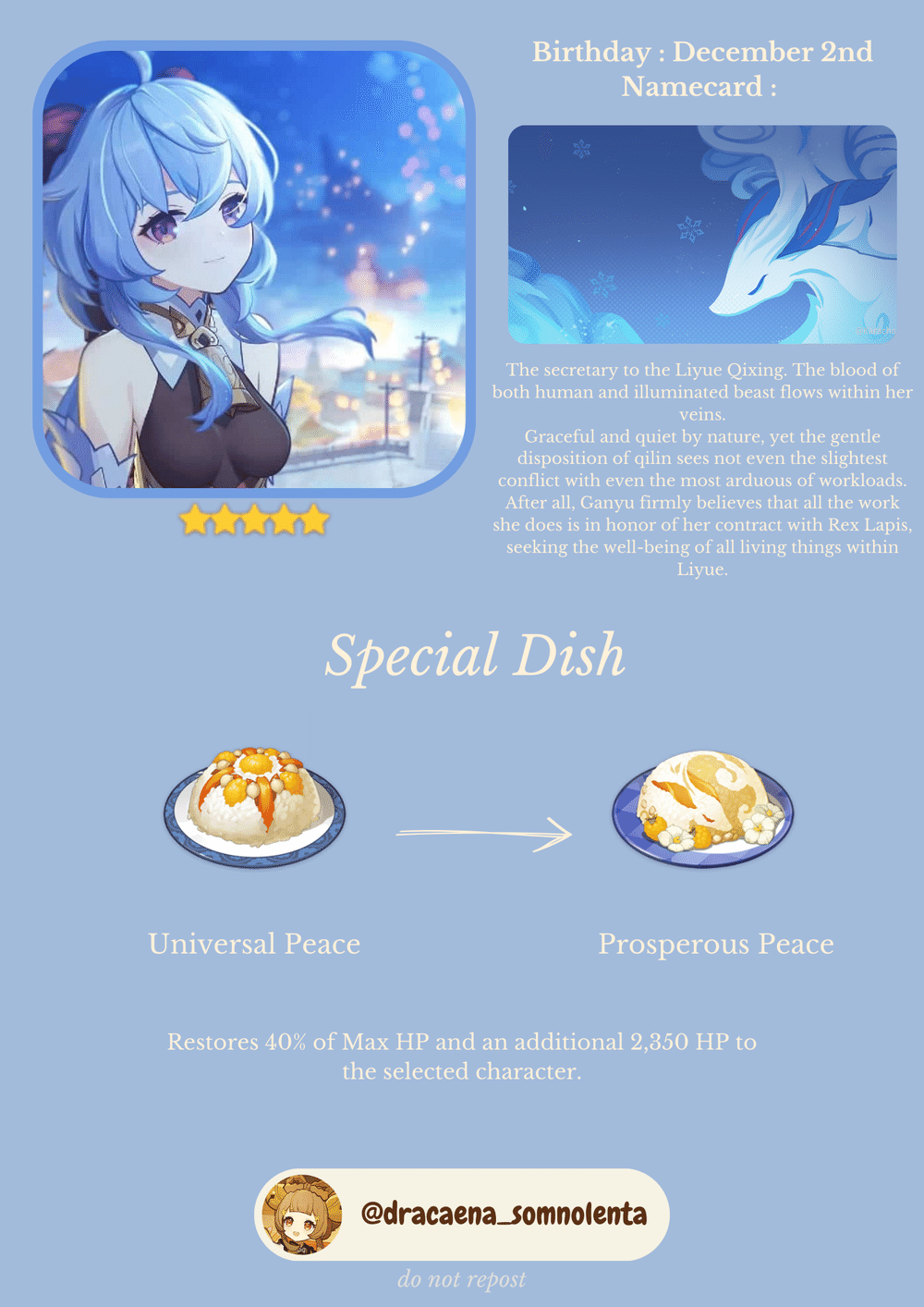 Ganyu build and level up materials guide! Genshin Impact HoYoLAB