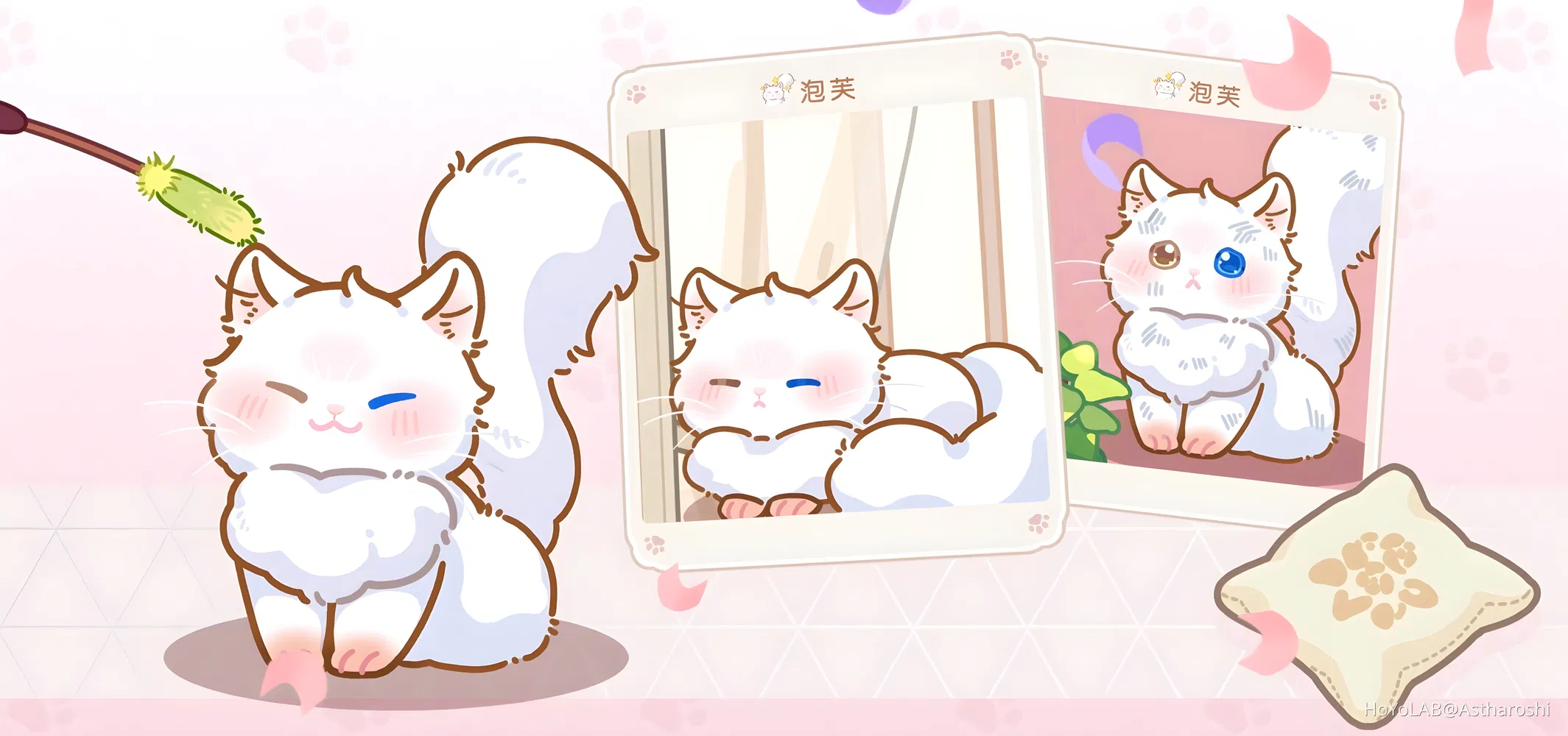 [Fluffy Fuzzy Time] Vyn and CreamPuff desktop wallpapers Tears of
